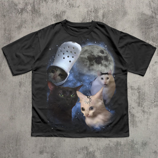 vintage graphic cat tshirt