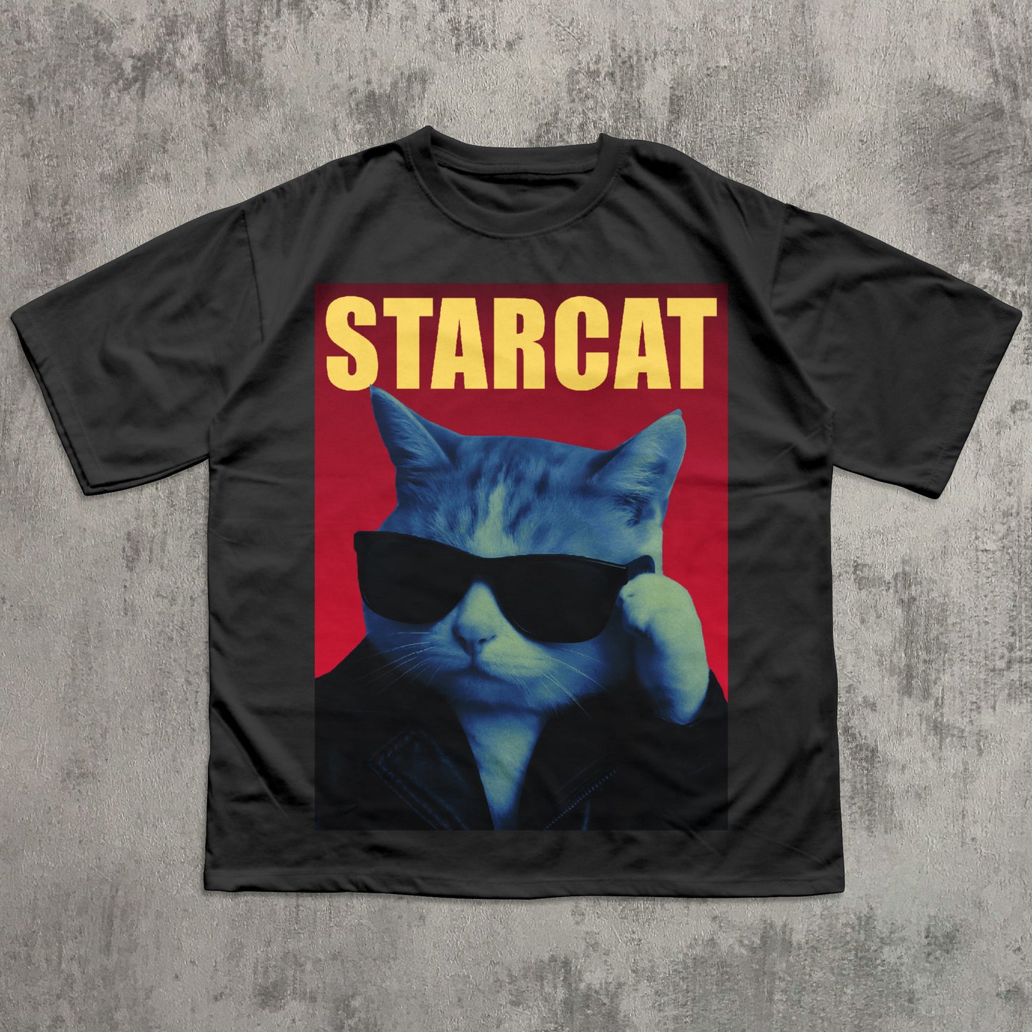 Starcat Funny Cat T-shirt, Parody Shirt, Stupid Tee