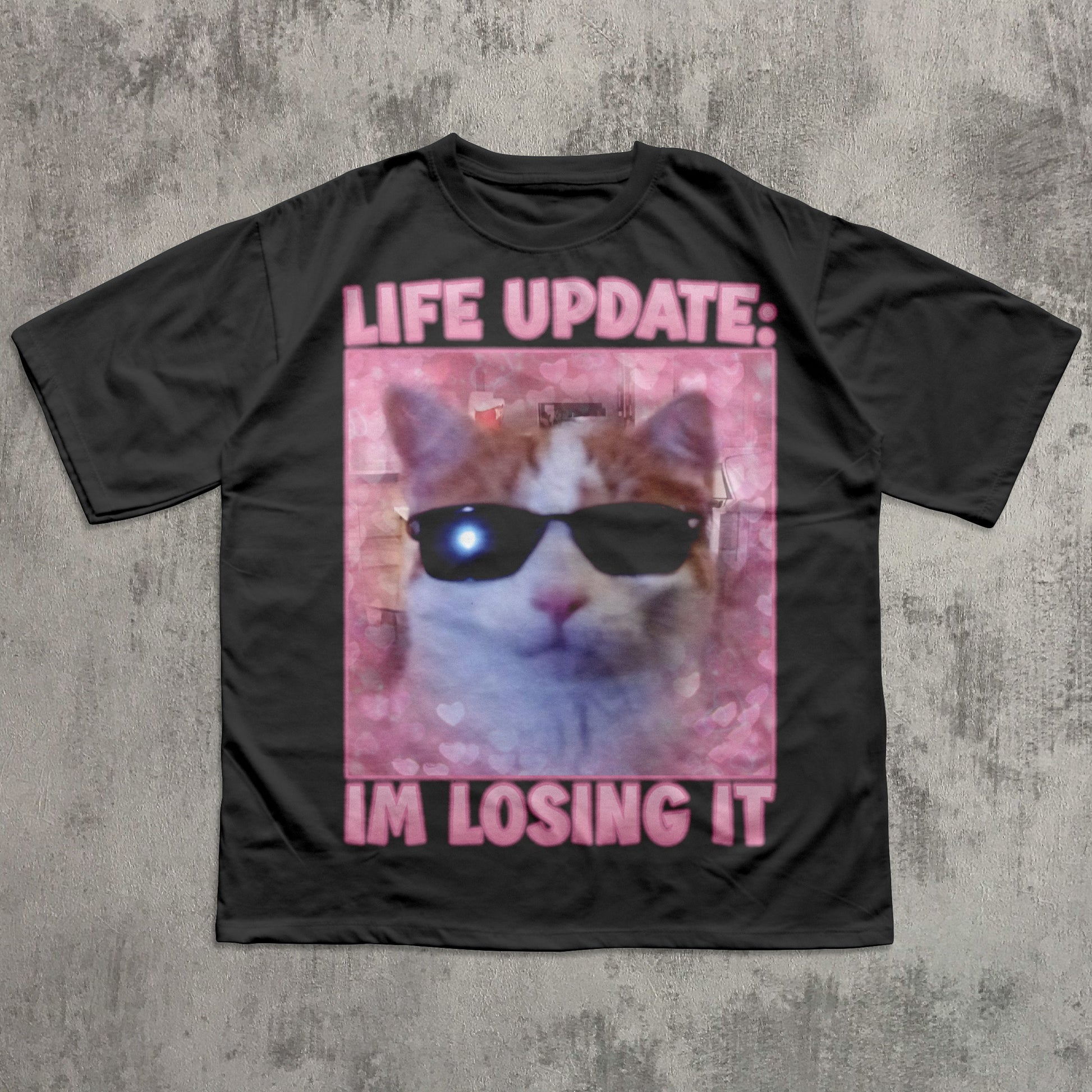 Funny Cat Shirt "Life Update: IM LOSING IT"