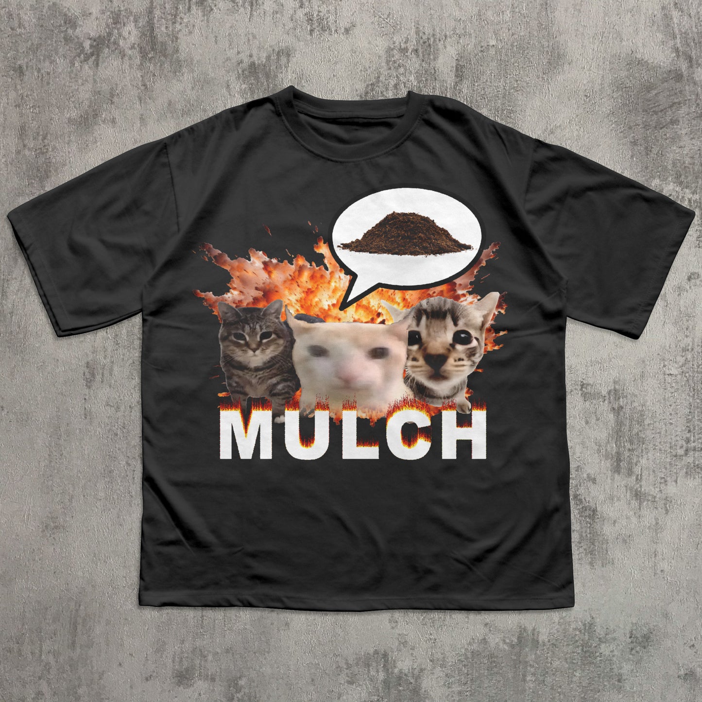 mulch cat meme t-shirt