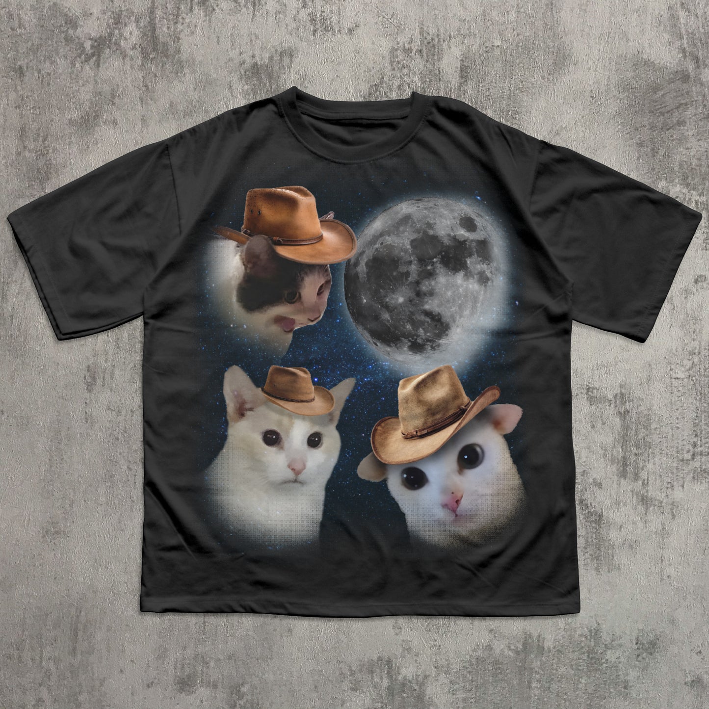 Retro Cowboy Cats T-shirt design