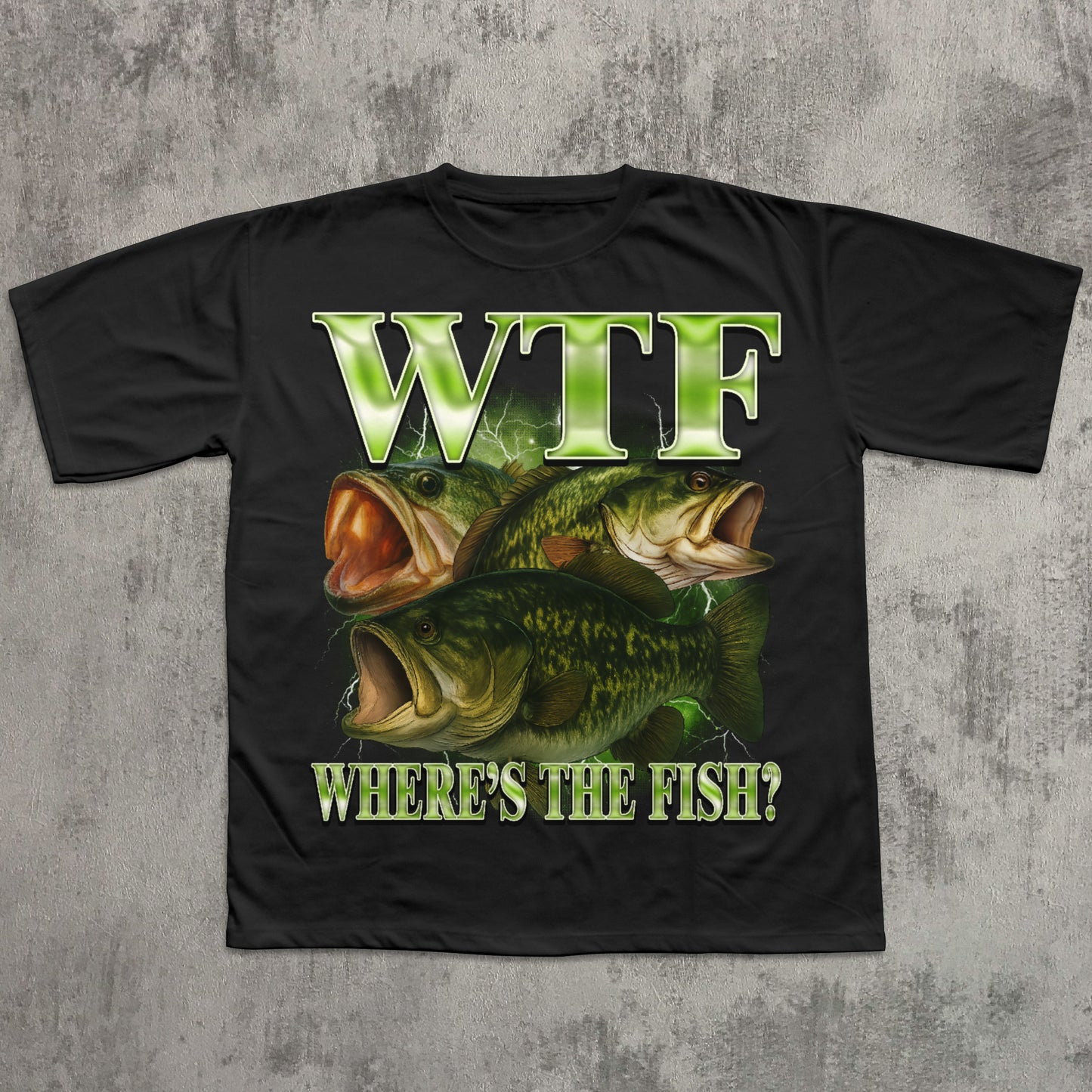 WTF Where is The Fish Funny T-shirt