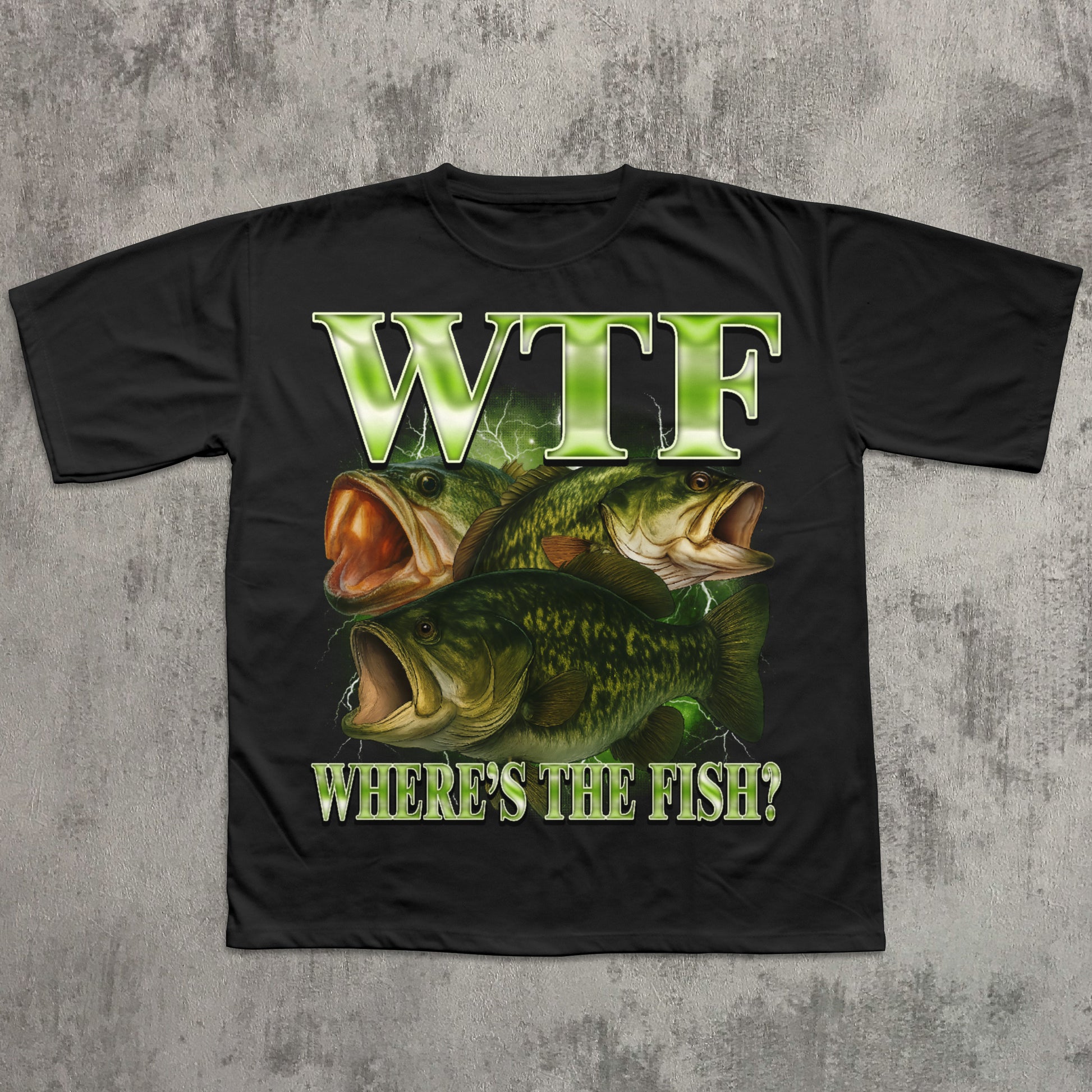 WTF Where is The Fish Funny T-shirt