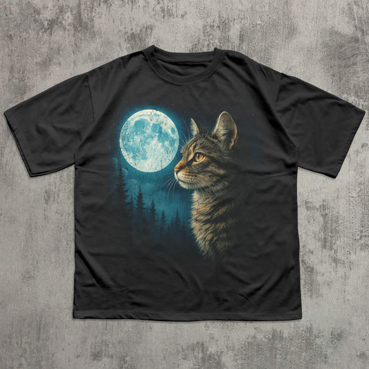 Vintage Cat 90s Graphic Tee Shirt, Cat Lovers Retro Tee