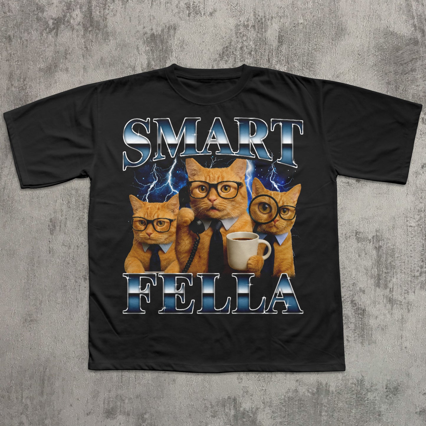 Smart Fella Funny Cat Meme T-shirt
