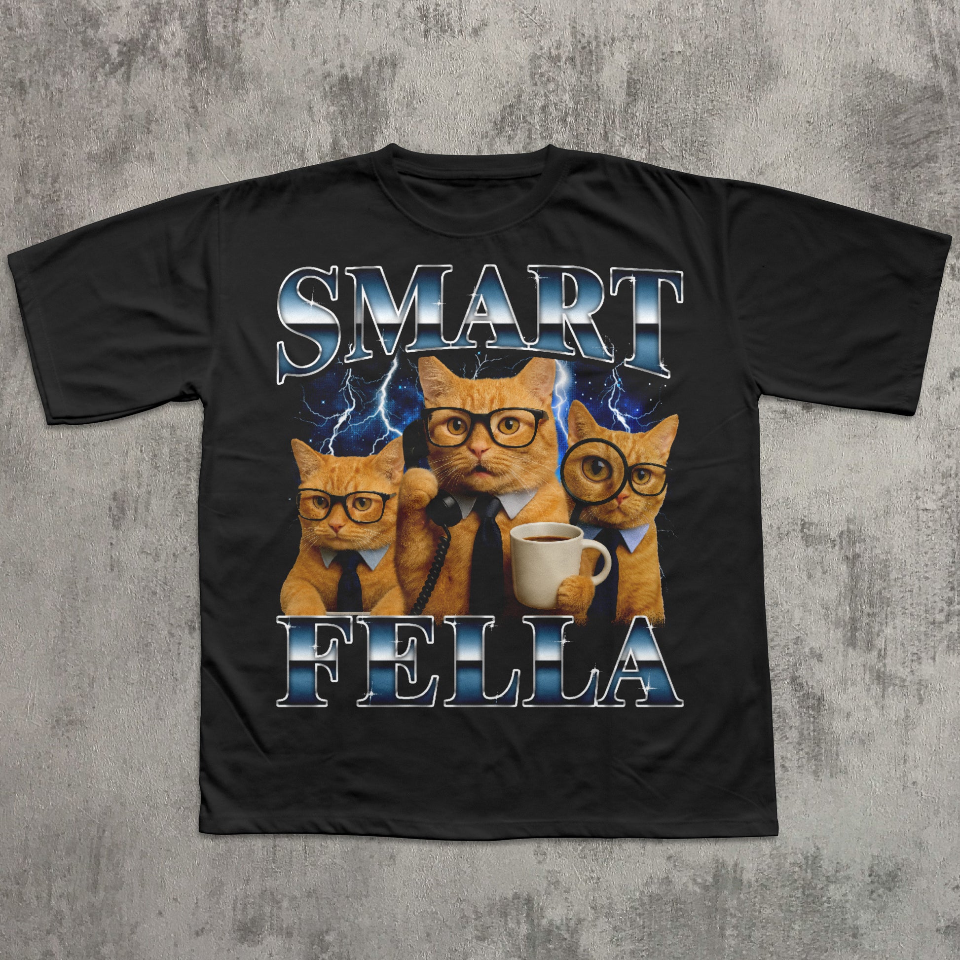 Smart Fella Funny Cat Meme T-shirt