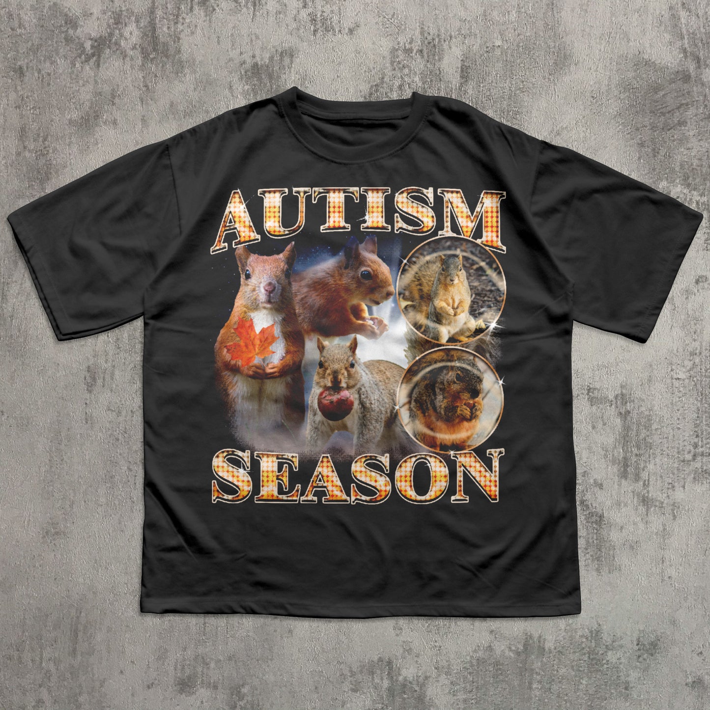 Autism Season Funny Squirrel T-shirt, Unhinged Clothes, Autumn Shirt, Stupid Gifts, Silly Animal Shirts, 90s Retro Bootleg Graphic Tee