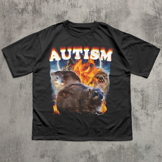 Autism Hyrax Funny Meme T-shirt
