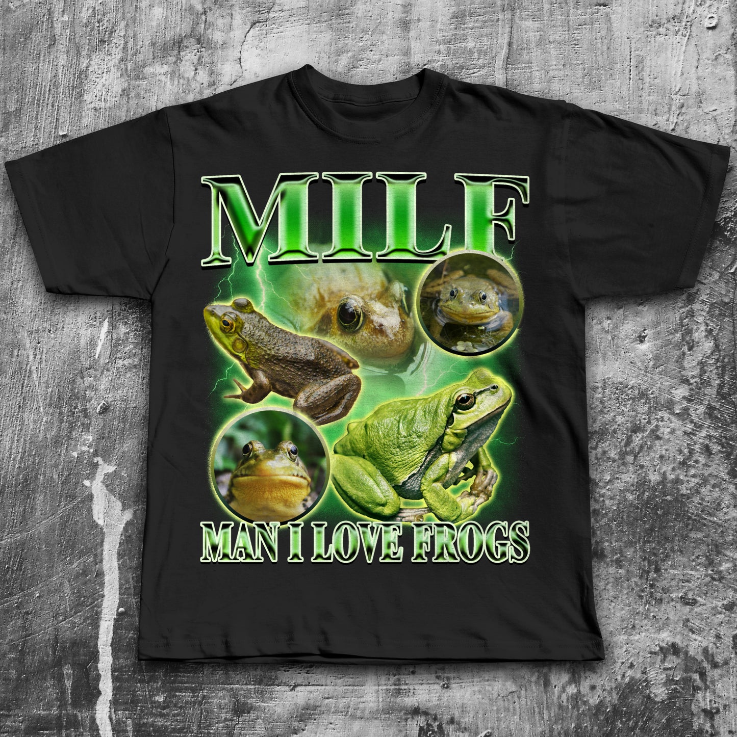 Man I Love Frogs Funny Vintage T-shirt, Frog Shirt, Milf Parody Tee