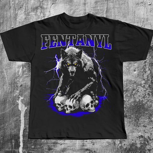 Fentanyl Vintage Wolf T-shirt