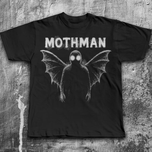 Mothman T-shirt, Vintage Graphic Tee, 90s Retro Moth Shirt