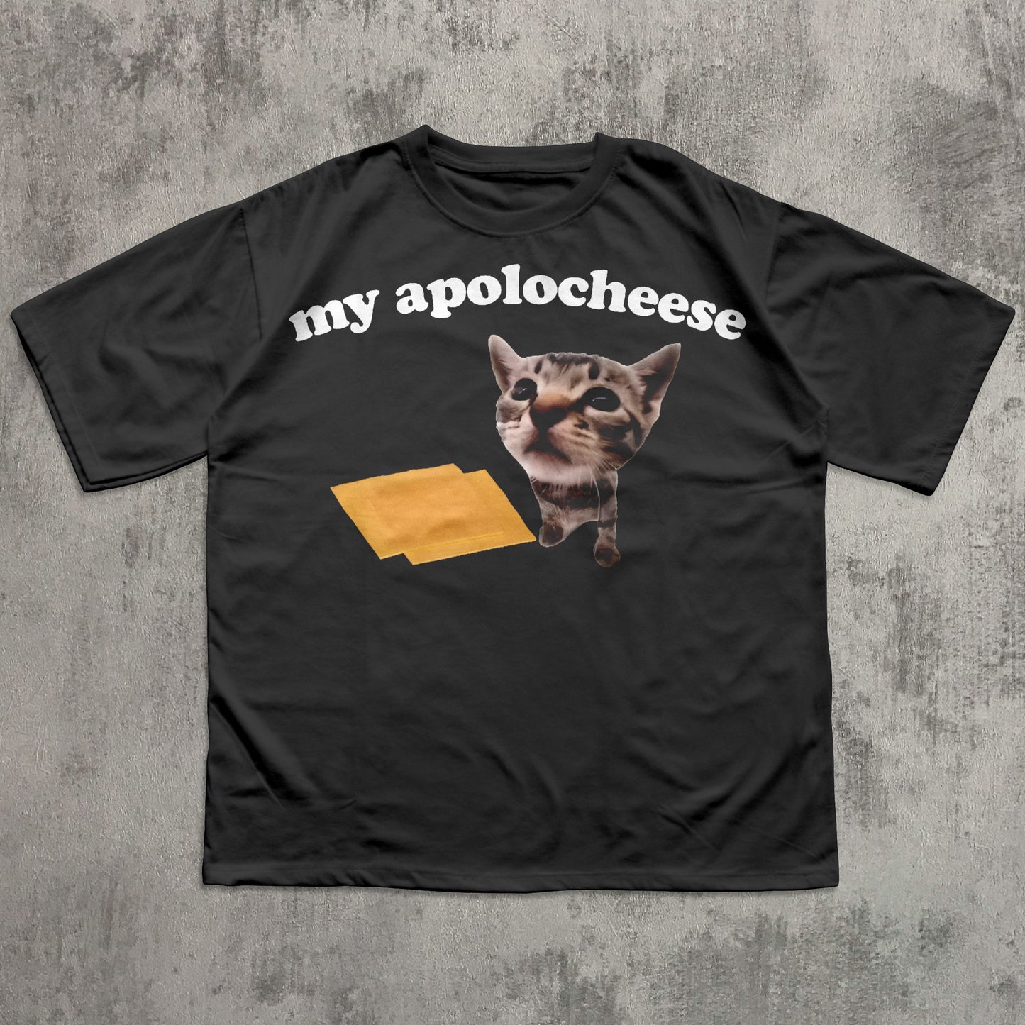 My Apolocheese Funny Cat Meme Tee Shirt Gift for Woman and Man