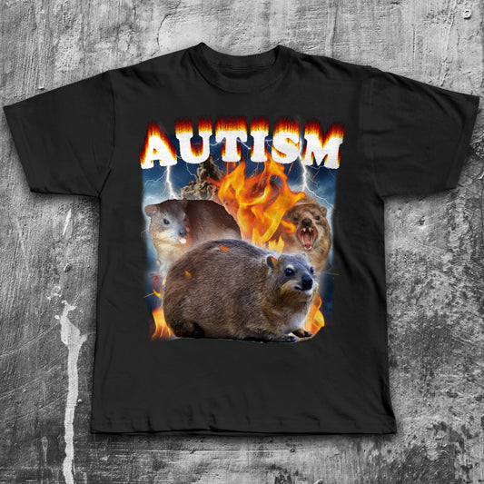 Autism Hyrax Funny Meme T-shirt