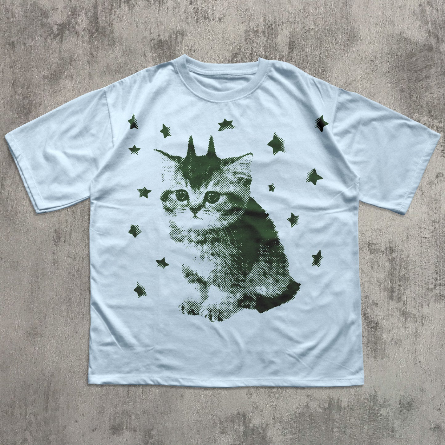 y2k funny alien cat meme t-shirt