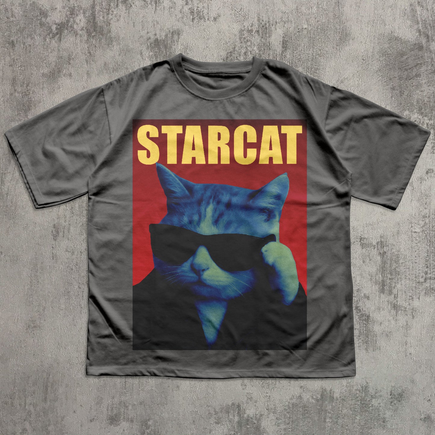Starcat Funny Cat T-shirt, Parody Shirt, Stupid Tee