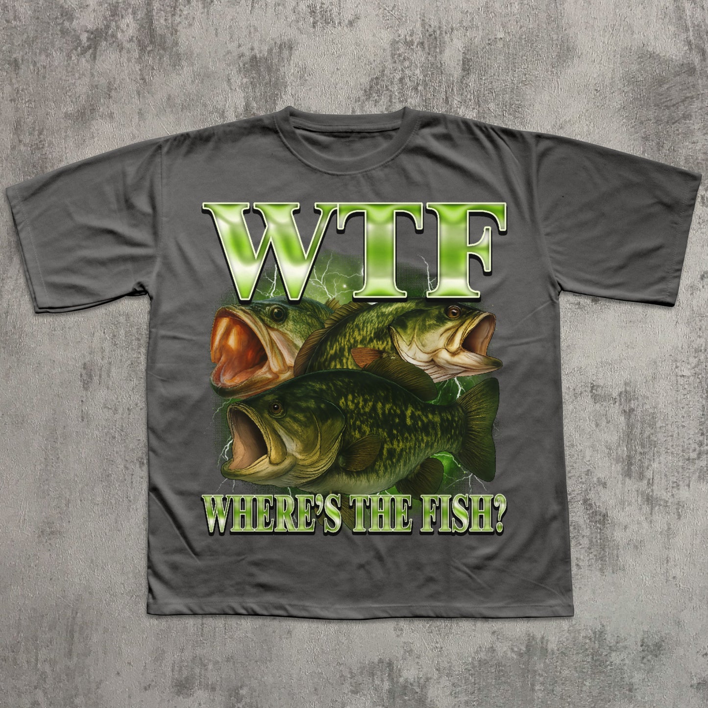 WTF Where is The Fish Funny T-shirt