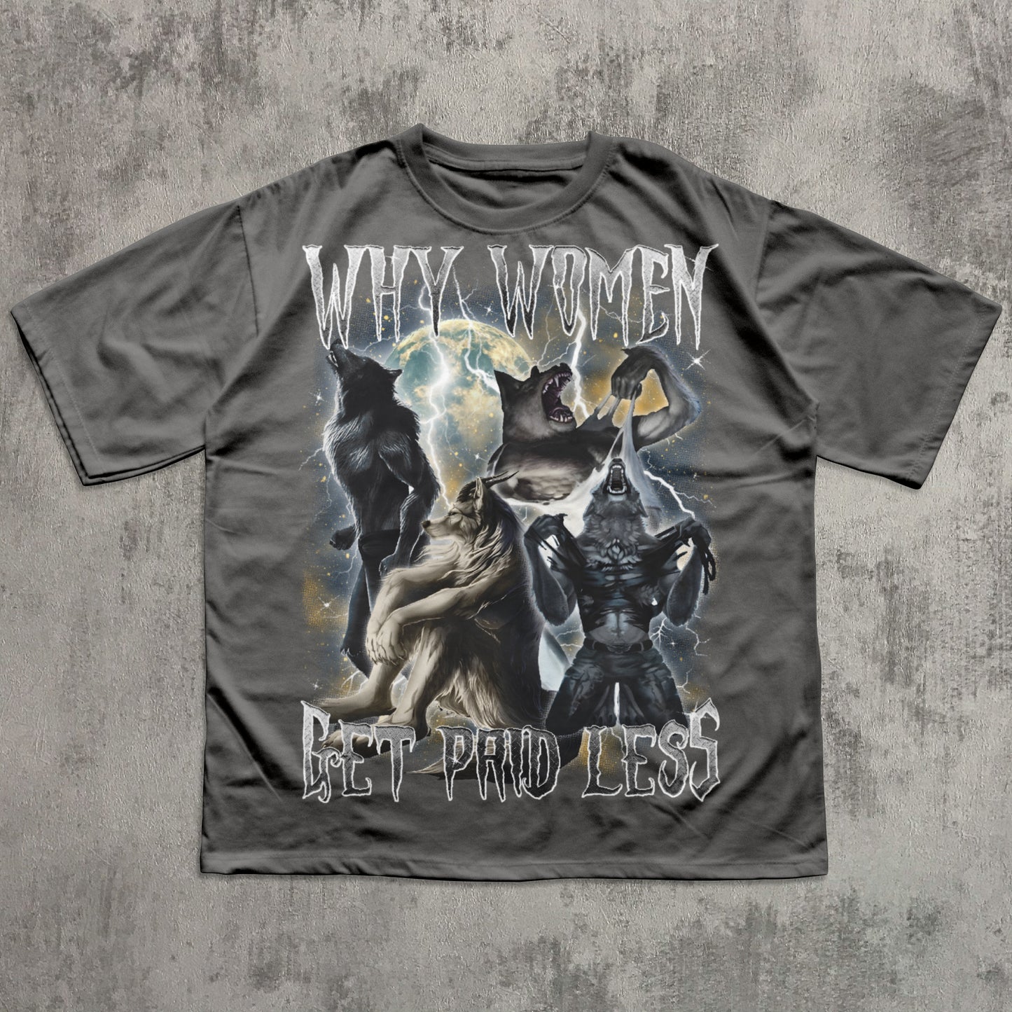 funny alpha wolf meme t-shirt