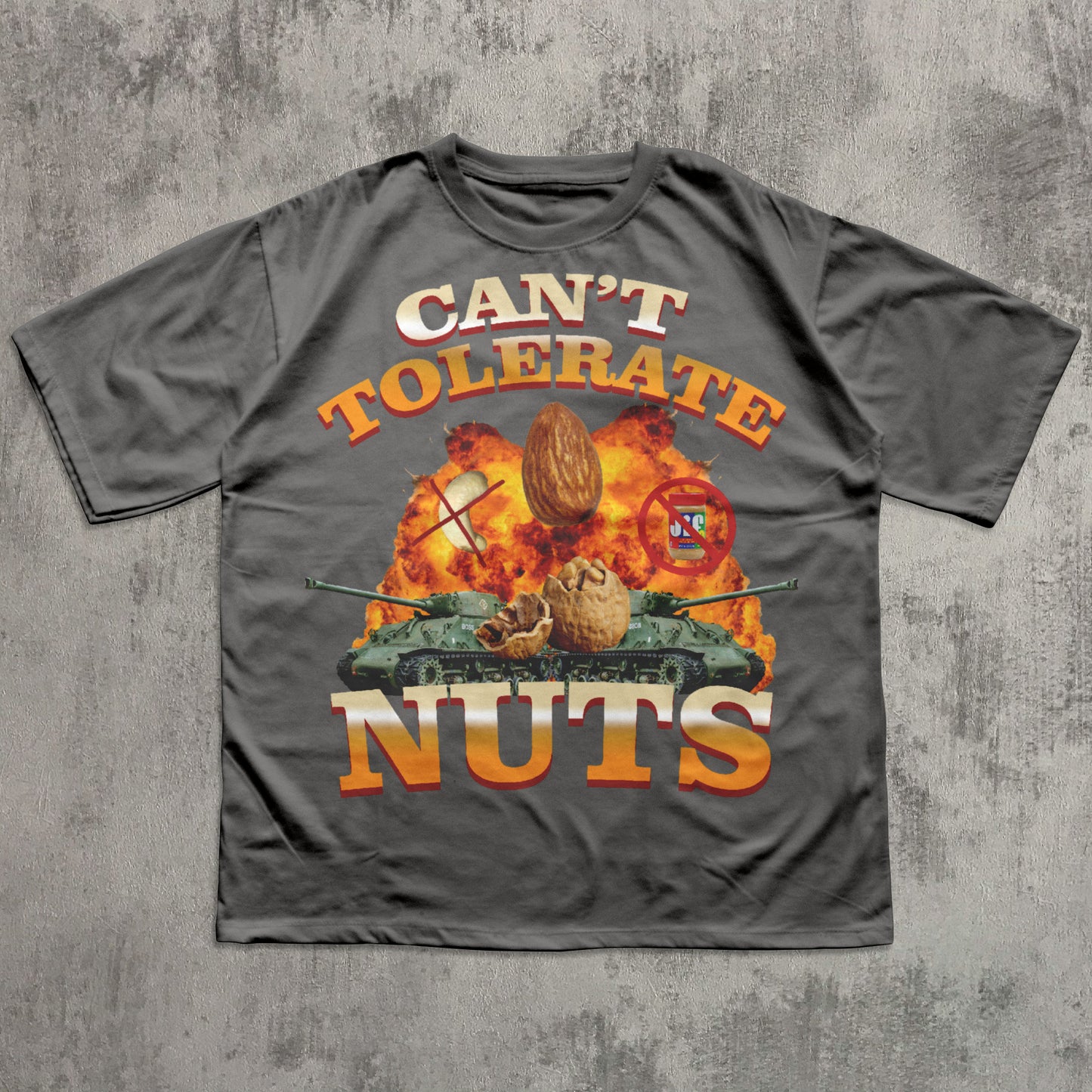 Can't Tolerate Nuts Funny Meme Gift T-shirt for Friends, Goofy ahh Shirt