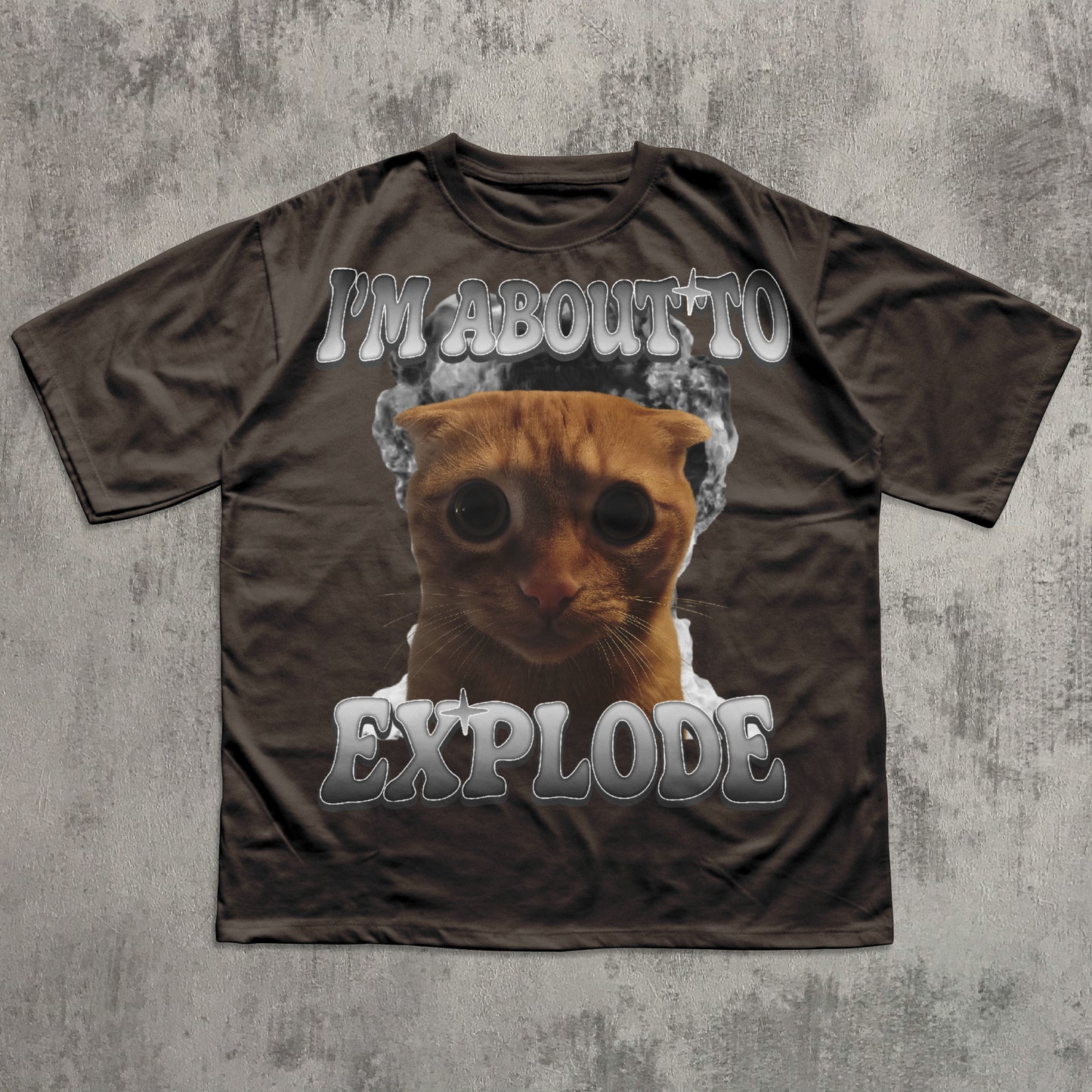 I'm About to Exlode Funny Cat Meme T-shirt, 90s Retro T-shirt, Cats Lover Gift