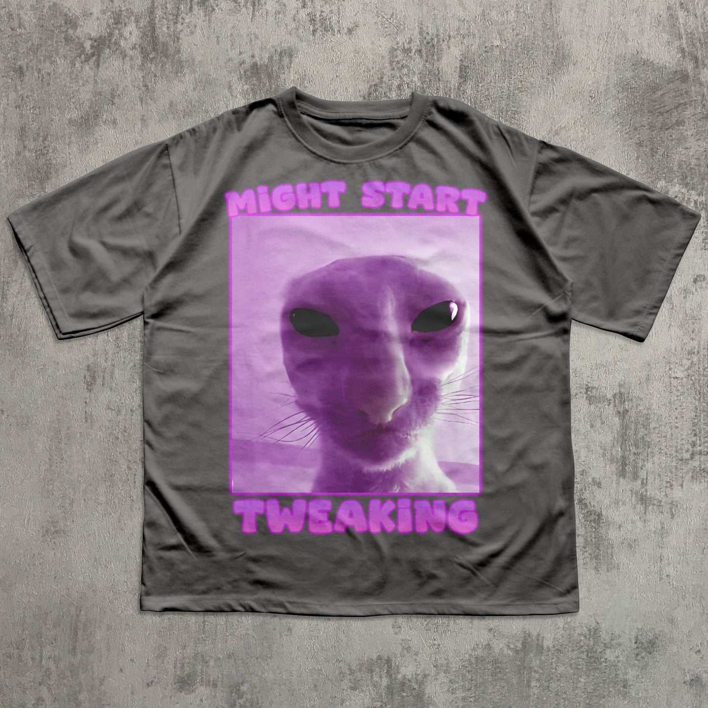 Might Start Tweaking Funny Cat Meme T-shirt, Brainrot Shirts