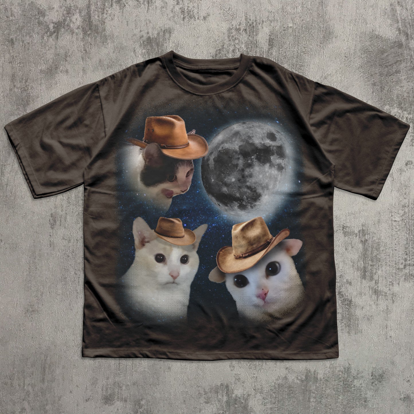 Retro Cowboy Cats T-shirt design