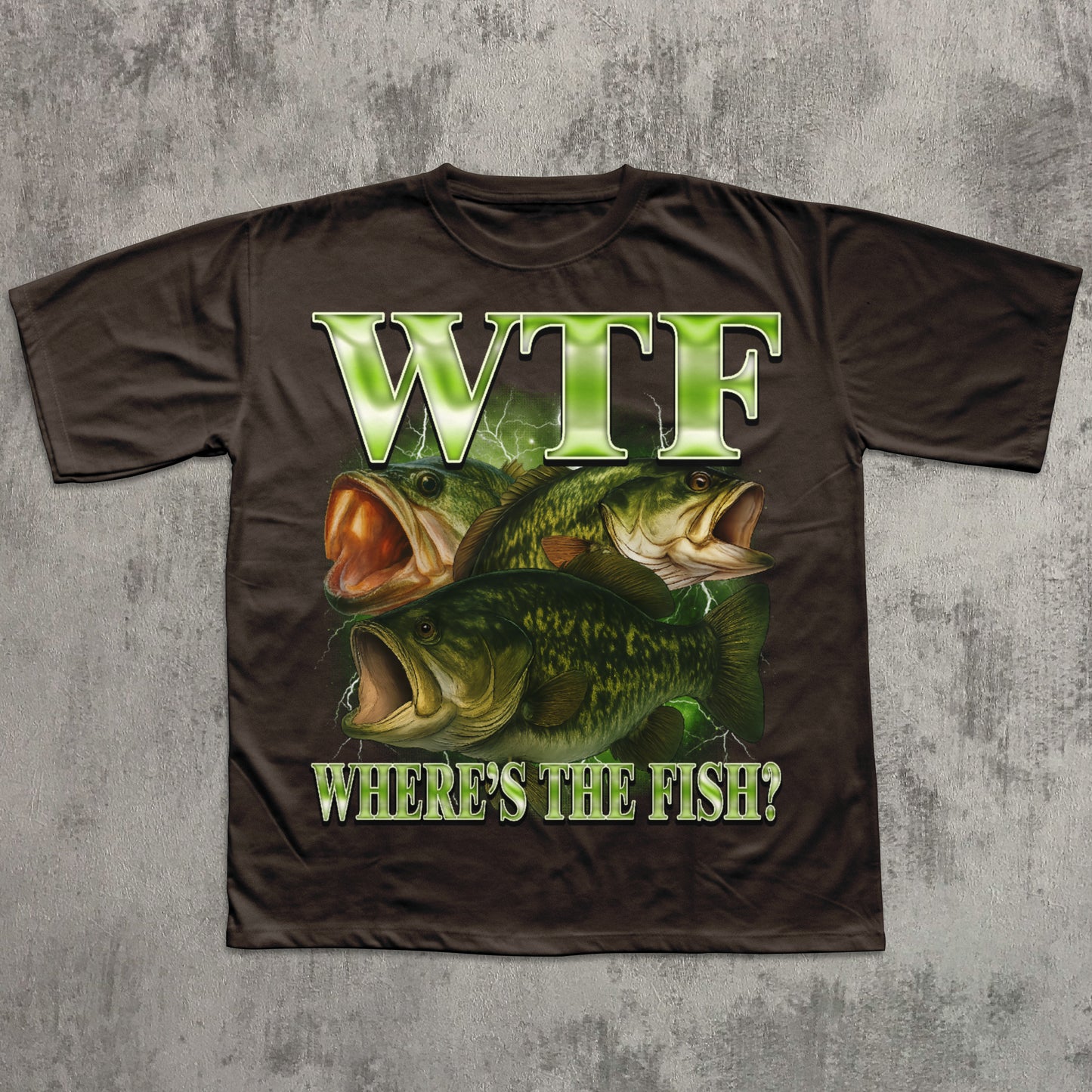 WTF Where is The Fish Funny T-shirt