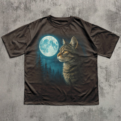 Vintage Cat 90s Graphic Tee Shirt, Cat Lovers Retro Tee