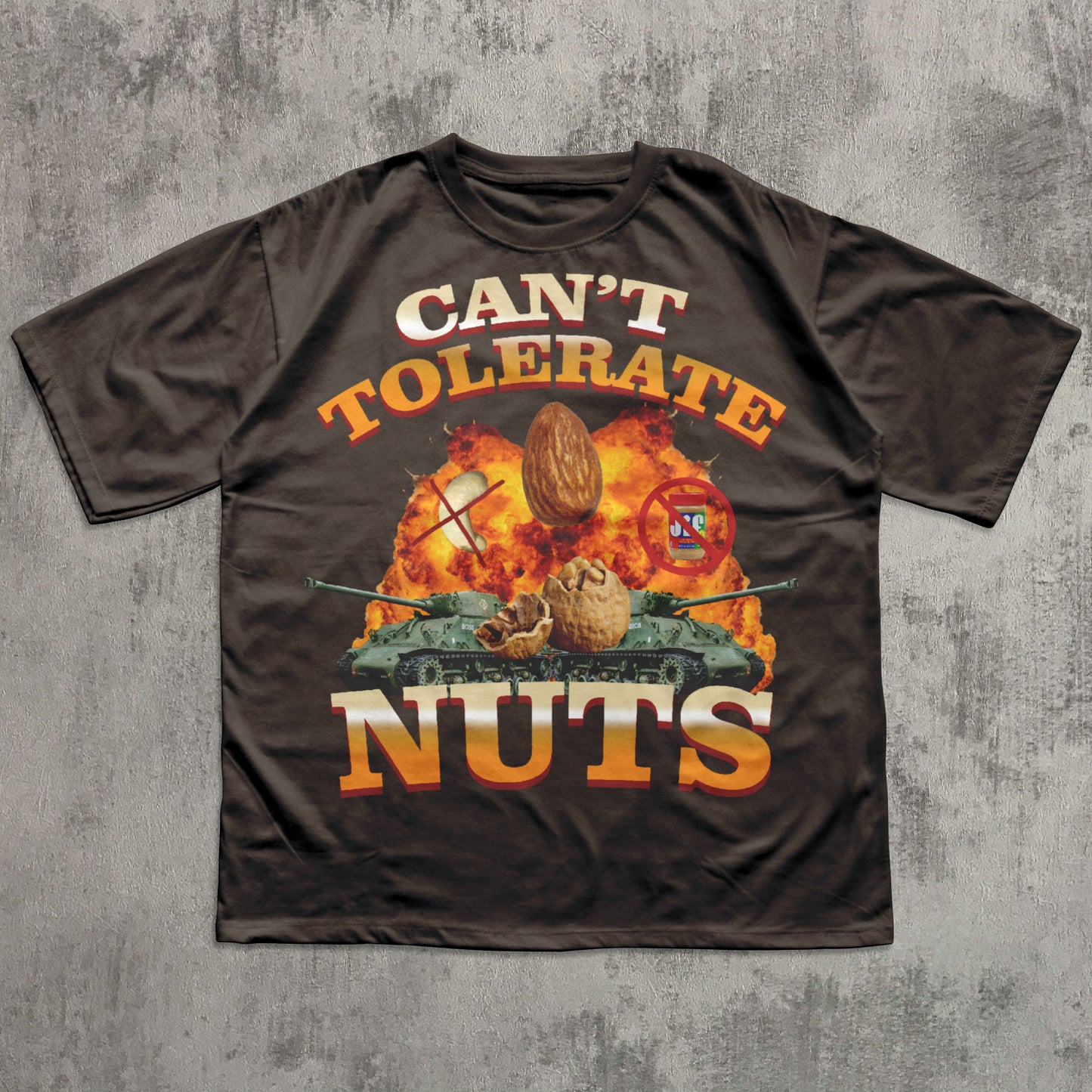 Can't Tolerate Nuts Funny Meme Gift T-shirt for Friends, Goofy ahh Shirt