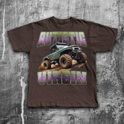 Autistic Virgin Funny Meme T-shirt, Brainrot Shirt