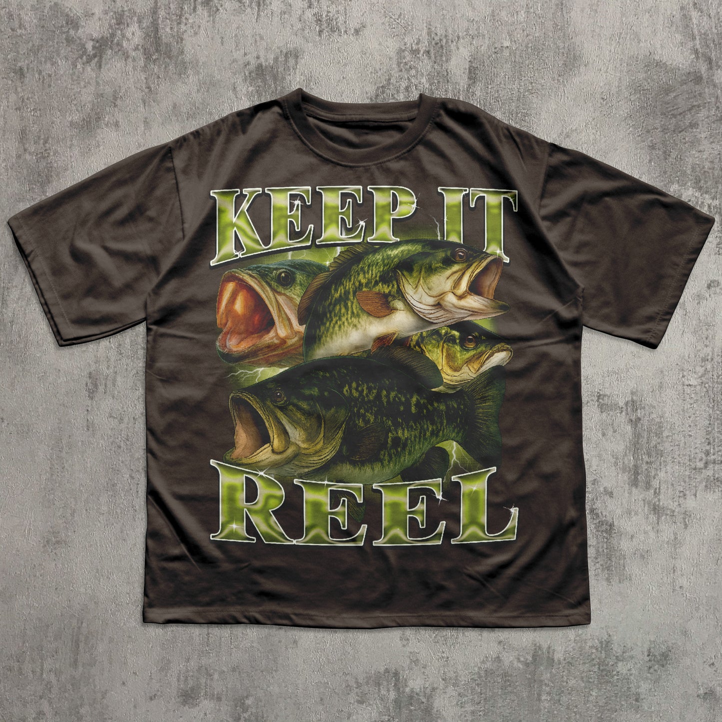 Keep It Reel Funny Bass T-shirt, Fisherman Shirts, Fish Lover Tee, Bootleg Retro Shirt
