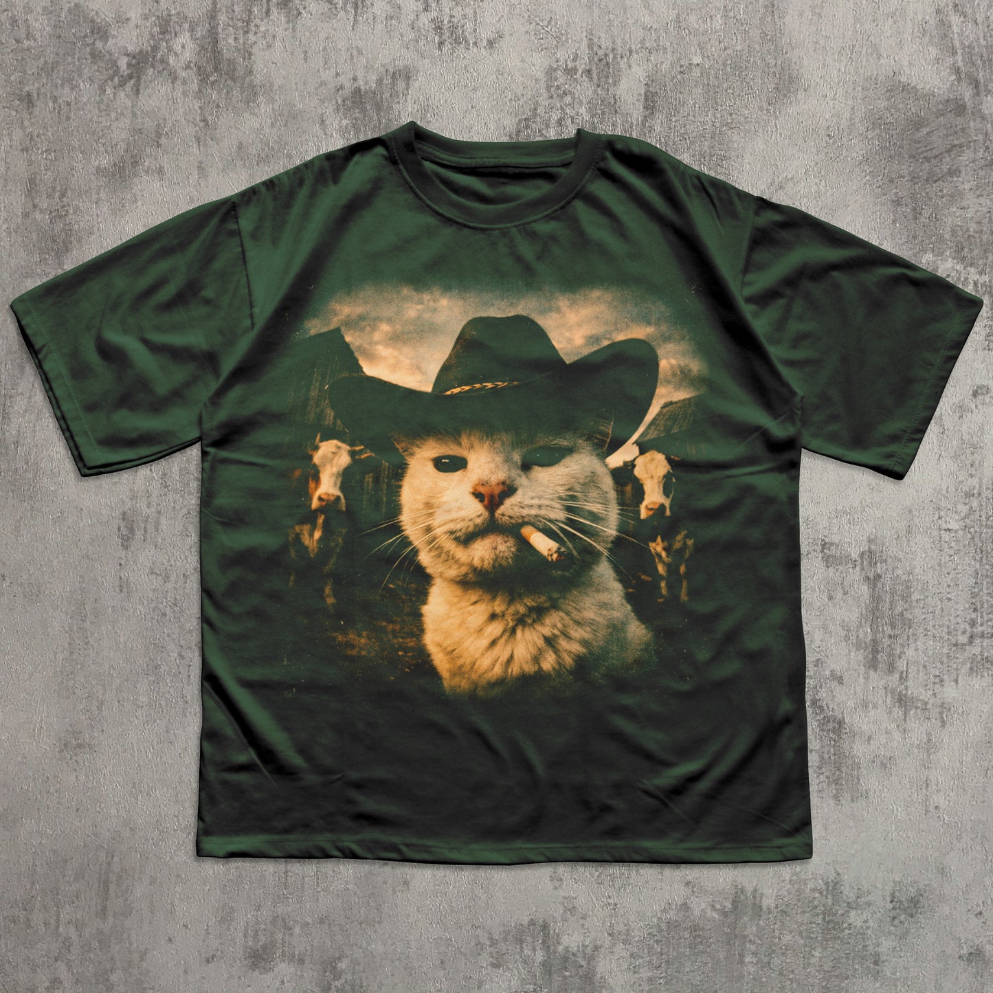 Funny Cowboy Cat T-shirt