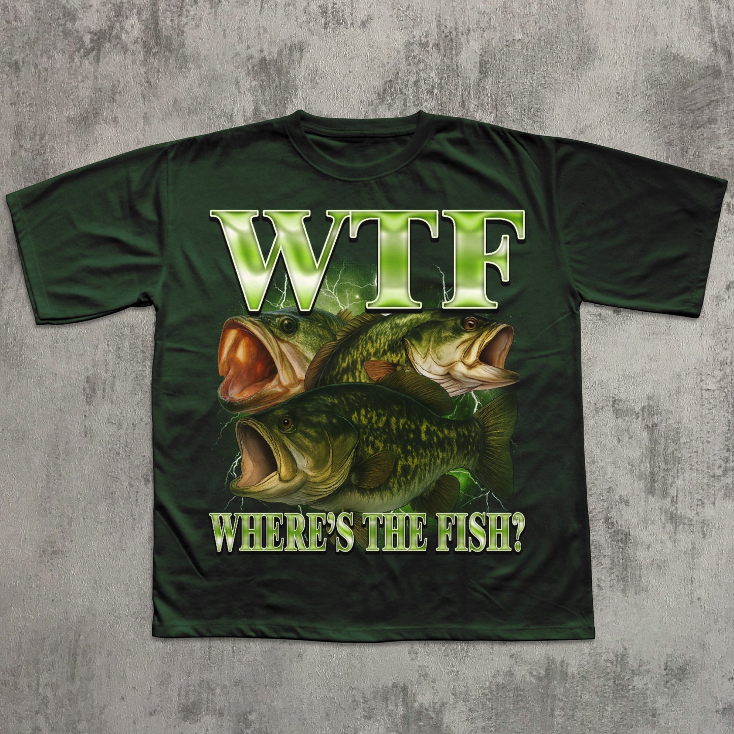 WTF Where is The Fish Funny T-shirt