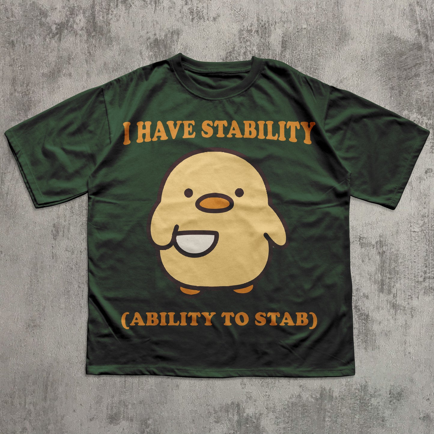 I Have Stability Funny T-shirt, Chick with knife Shirt