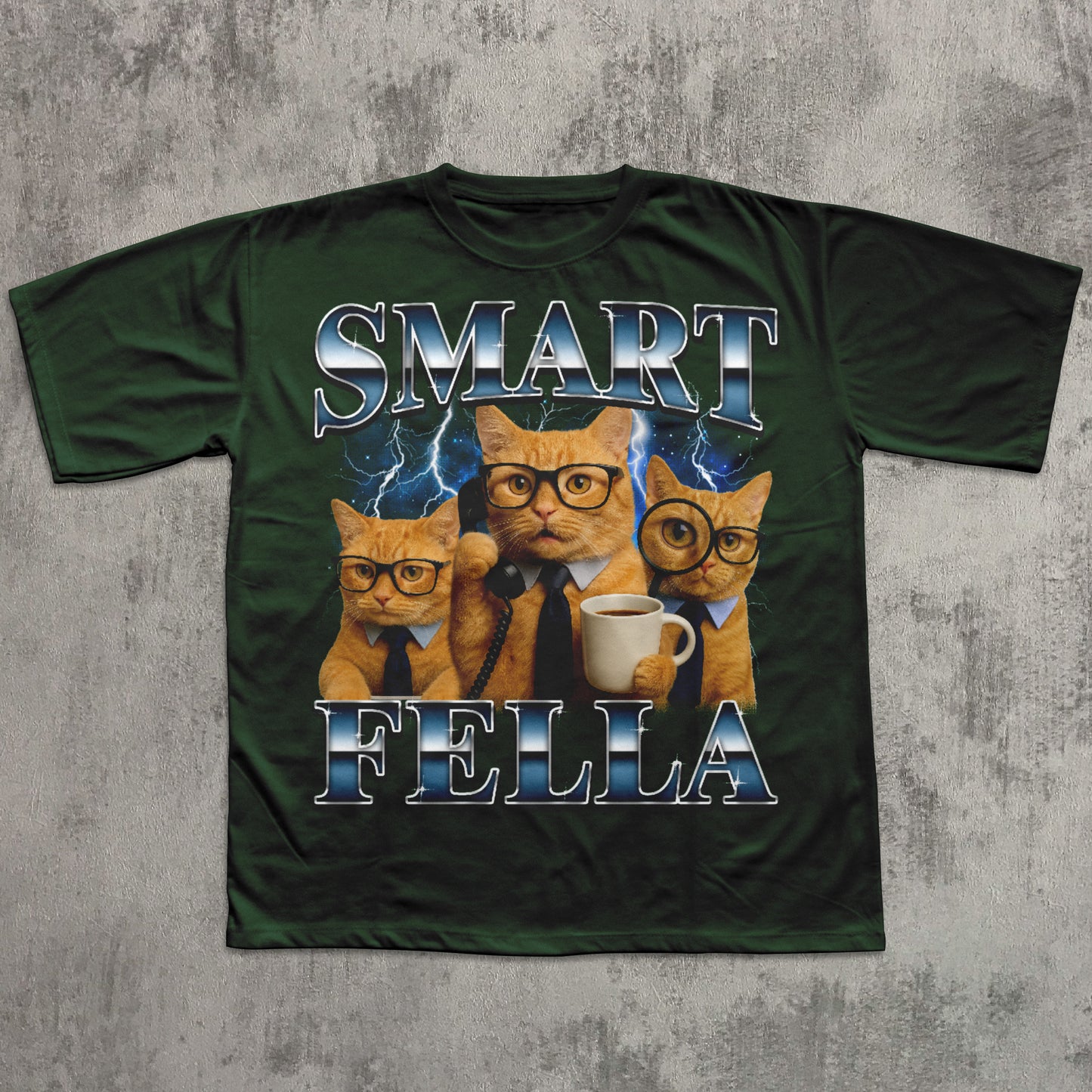 Smart Fella Funny Cat Meme T-shirt
