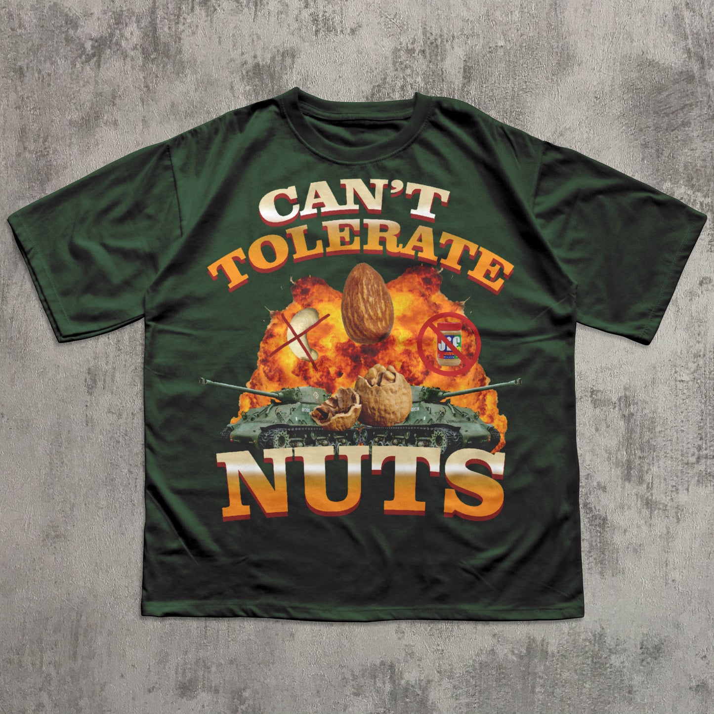 Can't Tolerate Nuts Funny Meme Gift T-shirt for Friends, Goofy ahh Shirt