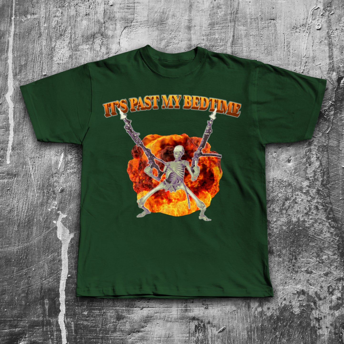 It's Past My Bedtime Funny Skeleton Meme T-shirt, Brainrot Shirts