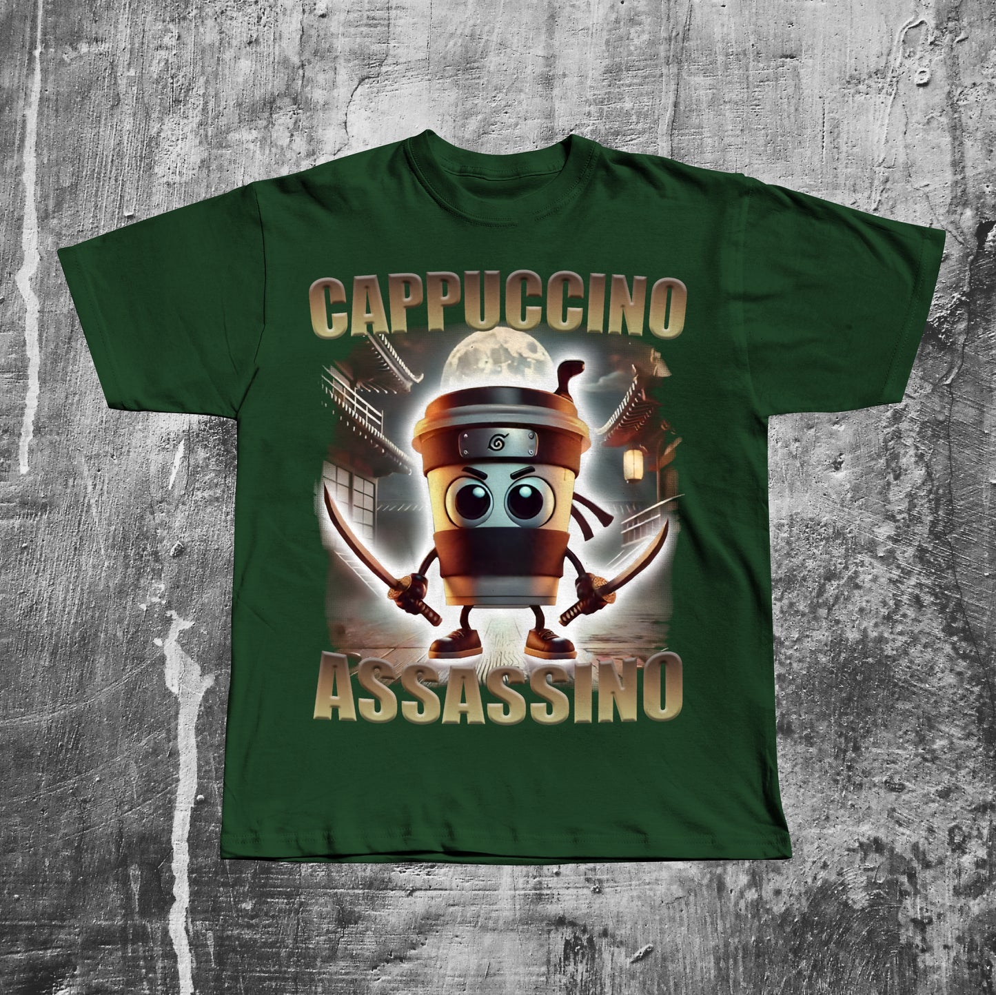 Cappuccino Assassino Funny Italian Brainrot Meme T-shirt