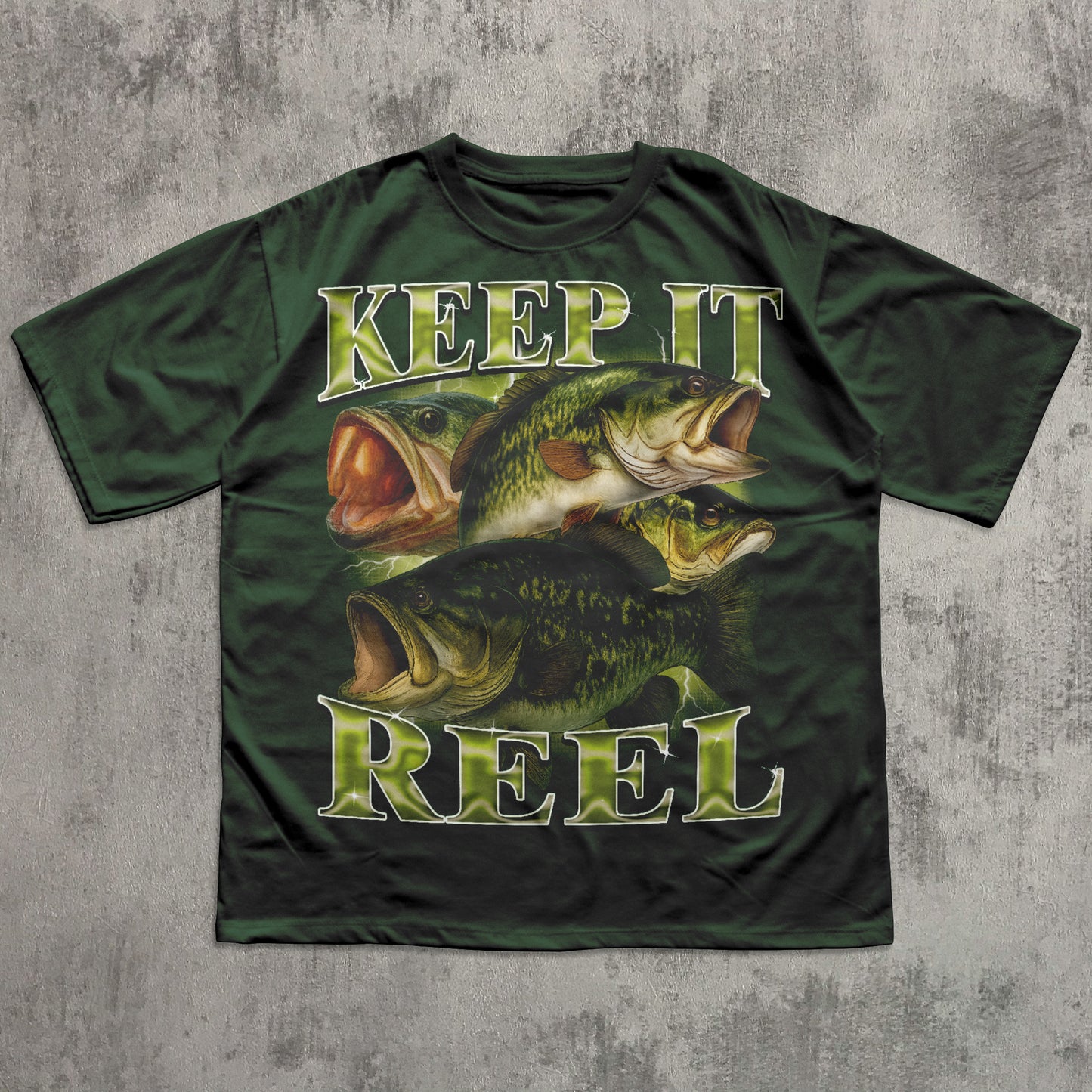 Keep It Reel Funny Bass T-shirt, Fisherman Shirts, Fish Lover Tee, Bootleg Retro Shirt