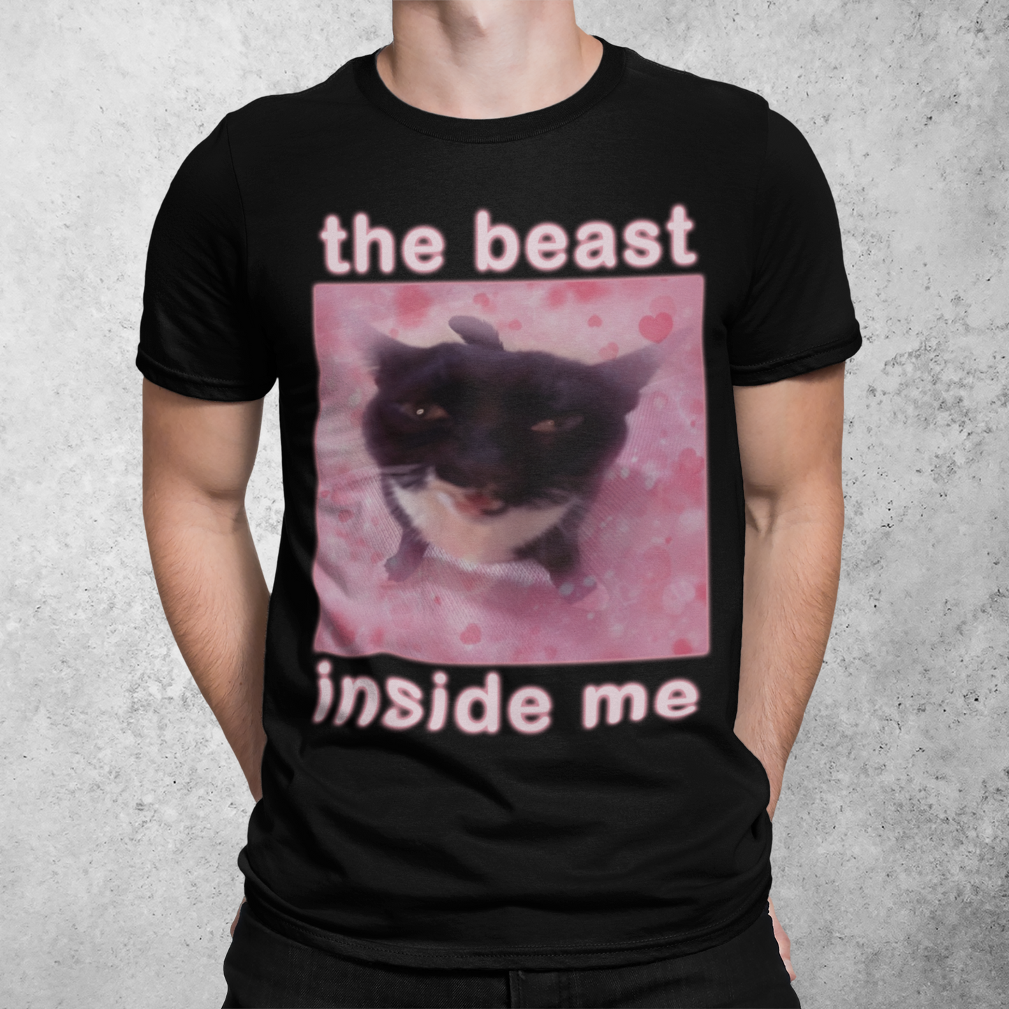 The Beast Inside Me Funny Cat Meme T-shirt