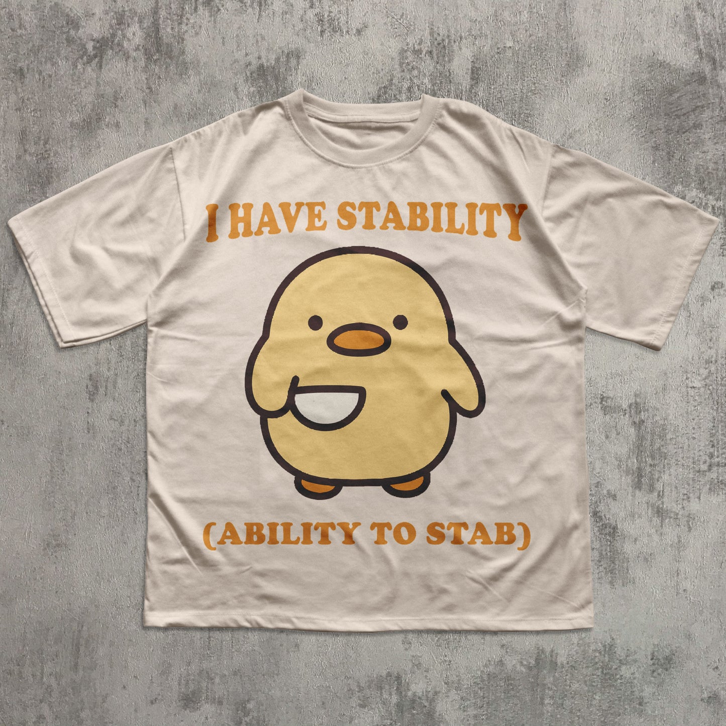 I Have Stability Funny T-shirt, Chick with knife Shirt