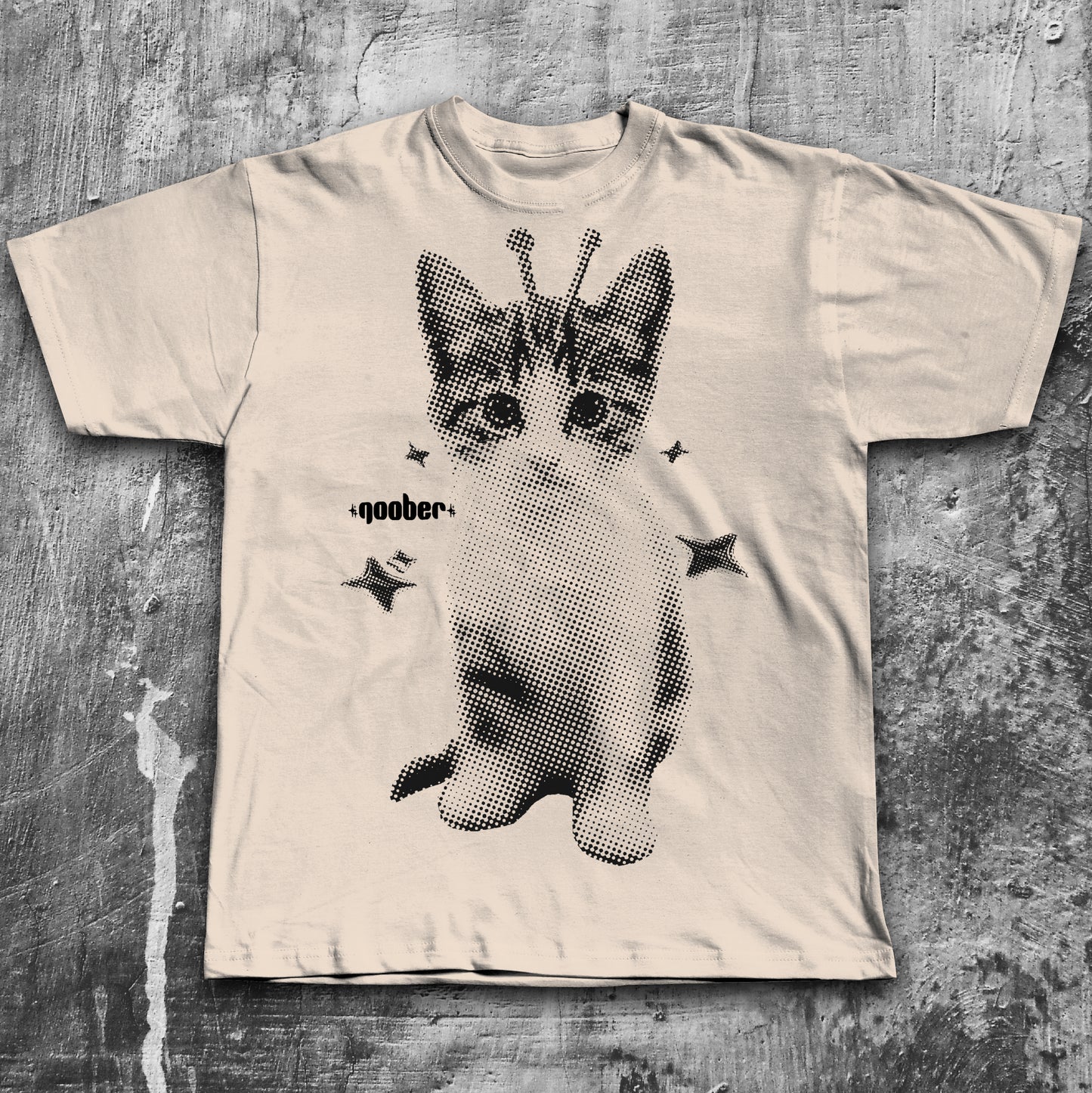 Y2k Retro Goober Alien Cat T-shirt, Vintage Graphic Tee, Silly Cats Shirt