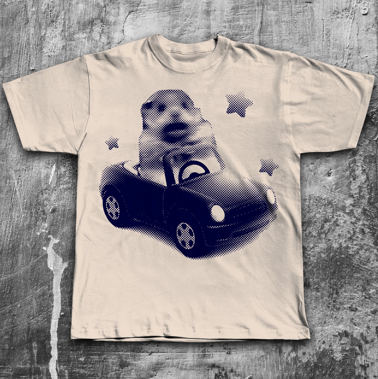 Y2k Scared Hamster in Car T-shirt, 2000s Vintage Graphic Tee, 90s Retro Shirt, Silly Tshirt