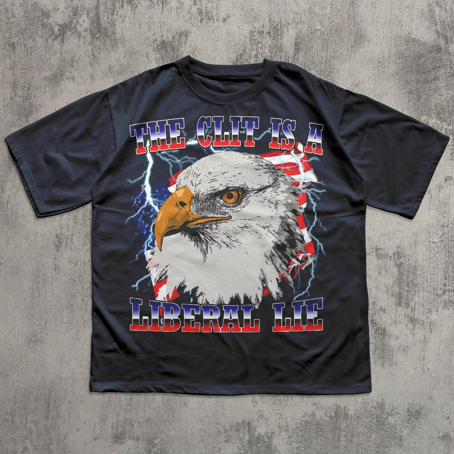 Navy Funny Eagle T-shirt
