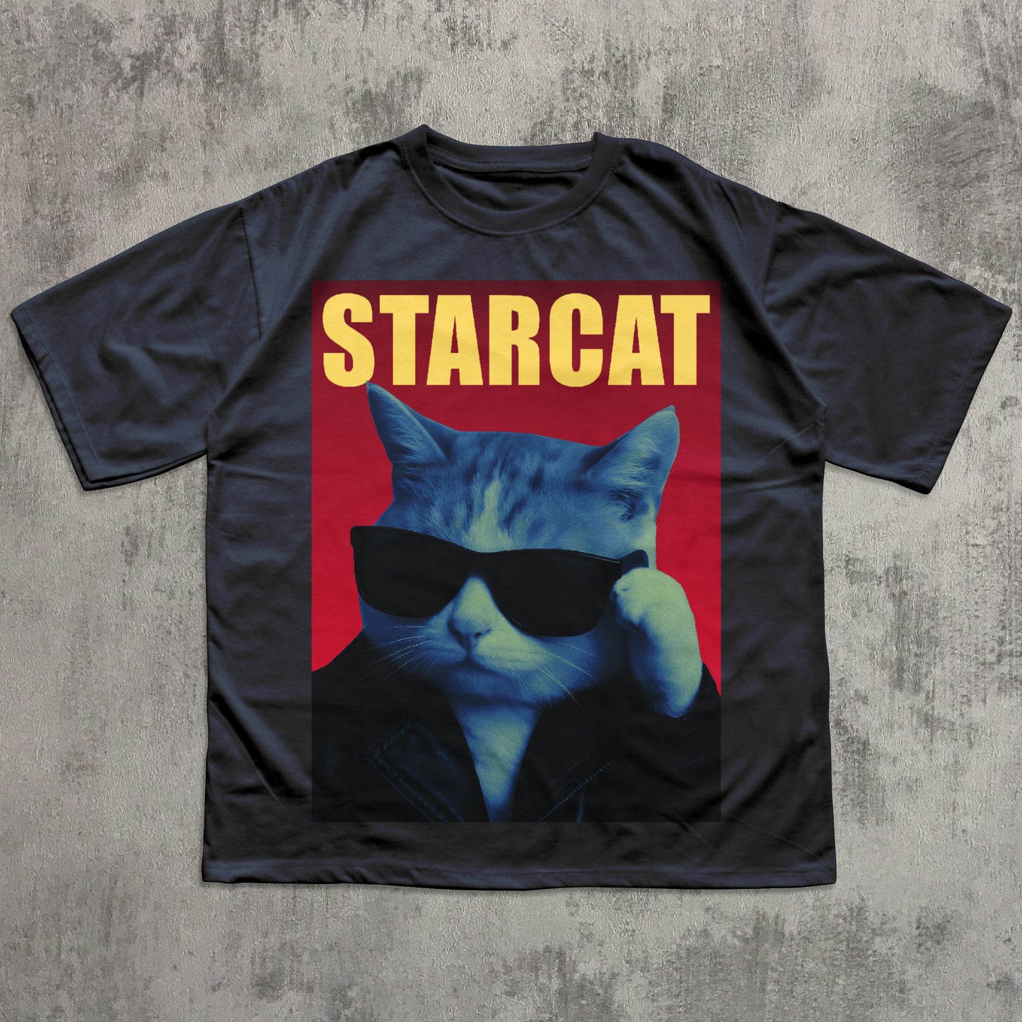 Starcat Funny Cat T-shirt, Parody Shirt, Stupid Tee