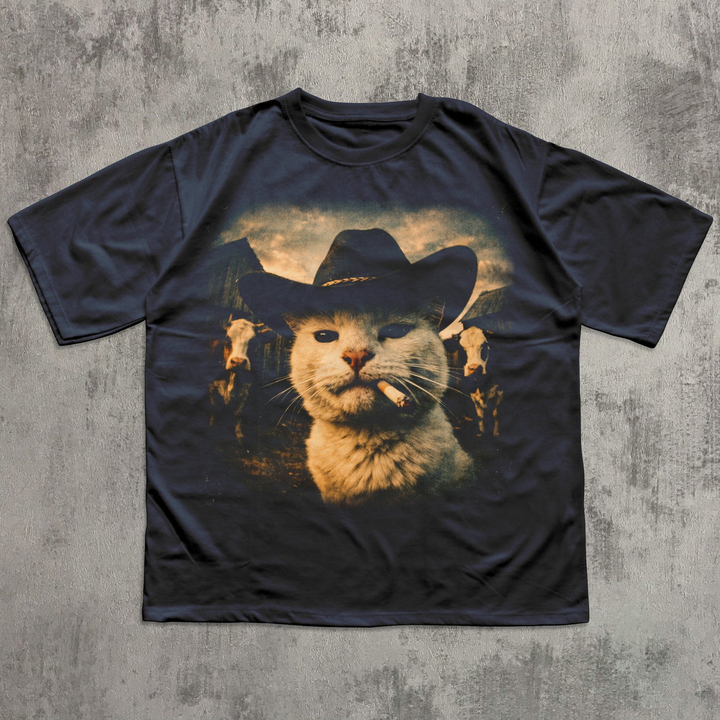 Funny Cowboy Cat T-shirt