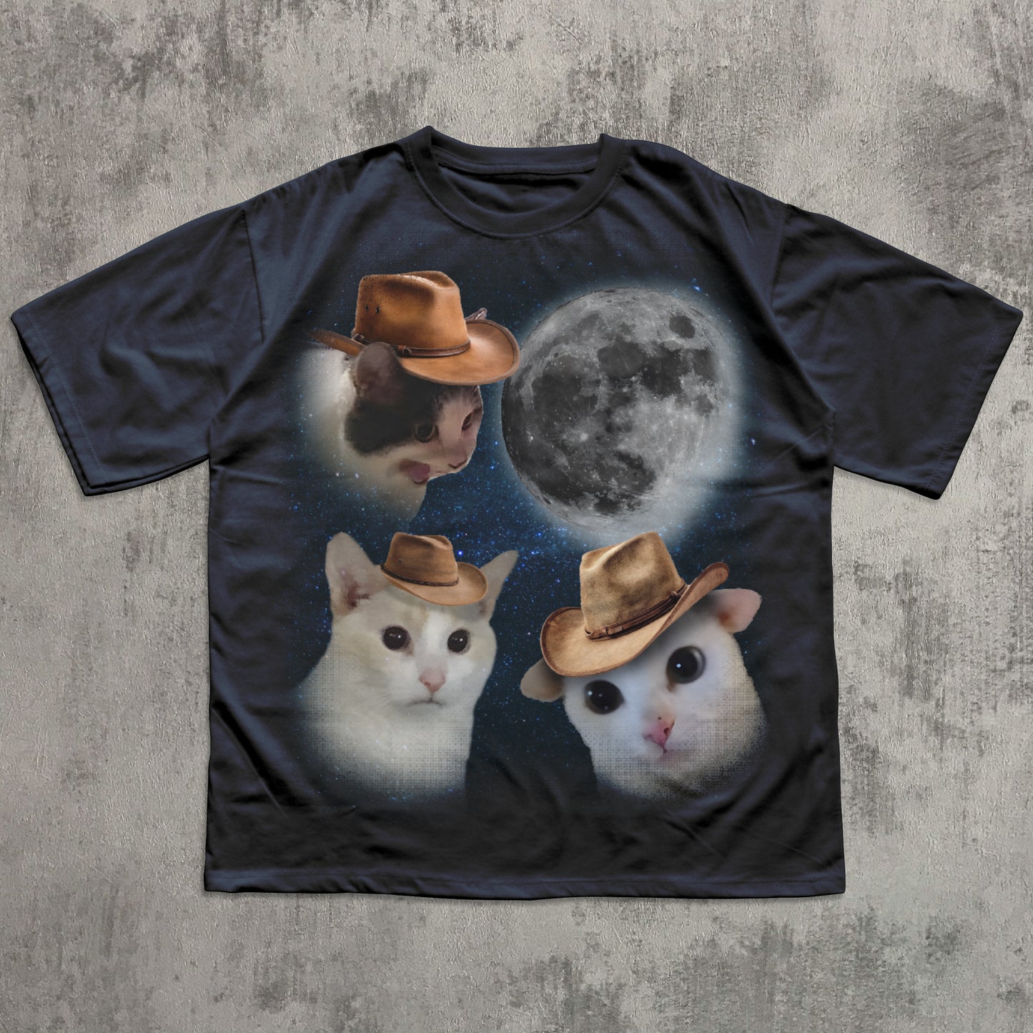 Retro Cowboy Cats T-shirt design