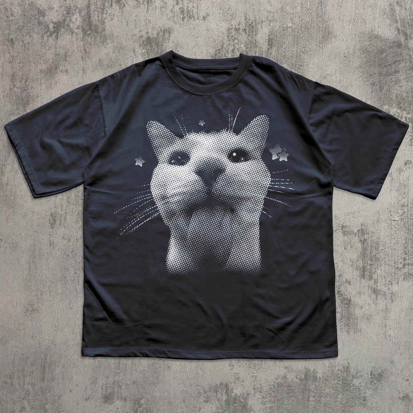 Y2k Retro Freaky Cat T-shirt, Vintage Graphic Tee, Silly Cats Shirt