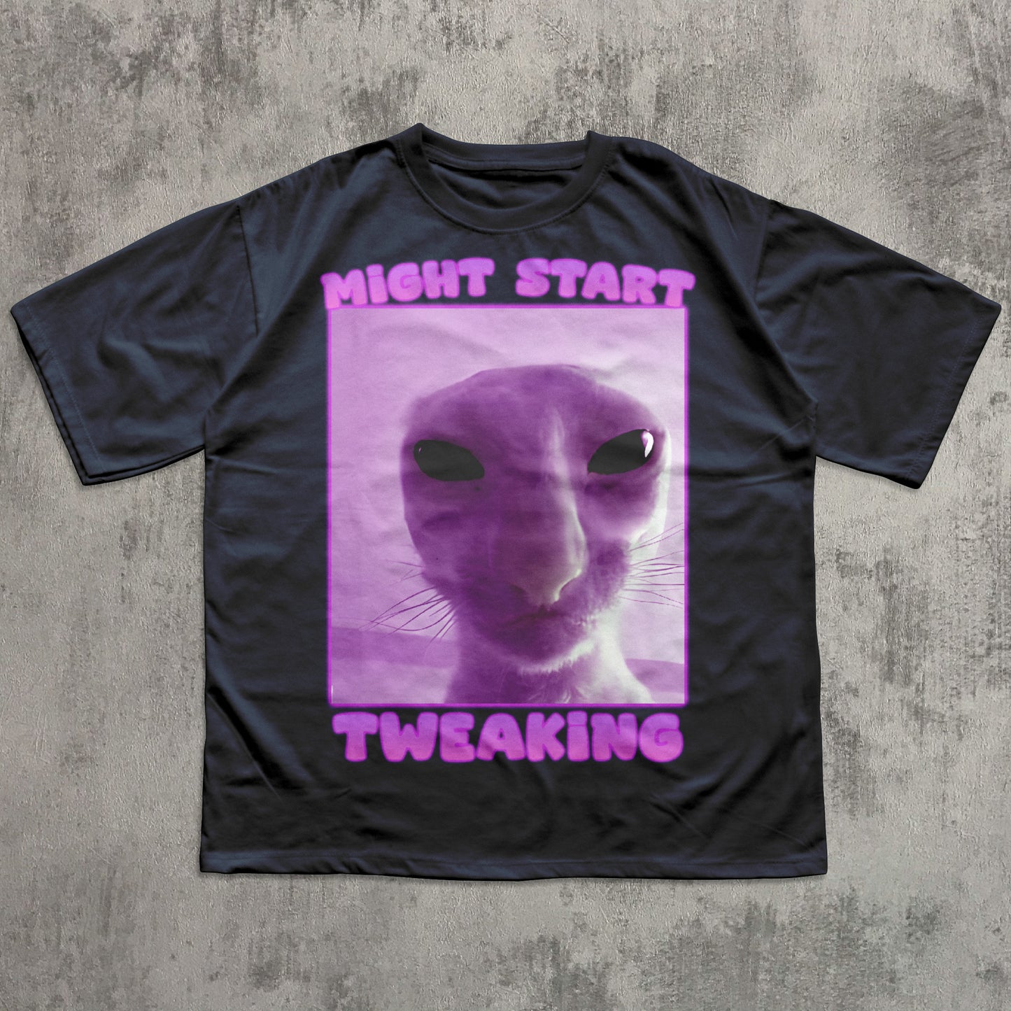Might Start Tweaking Funny Cat Meme T-shirt, Brainrot Shirts