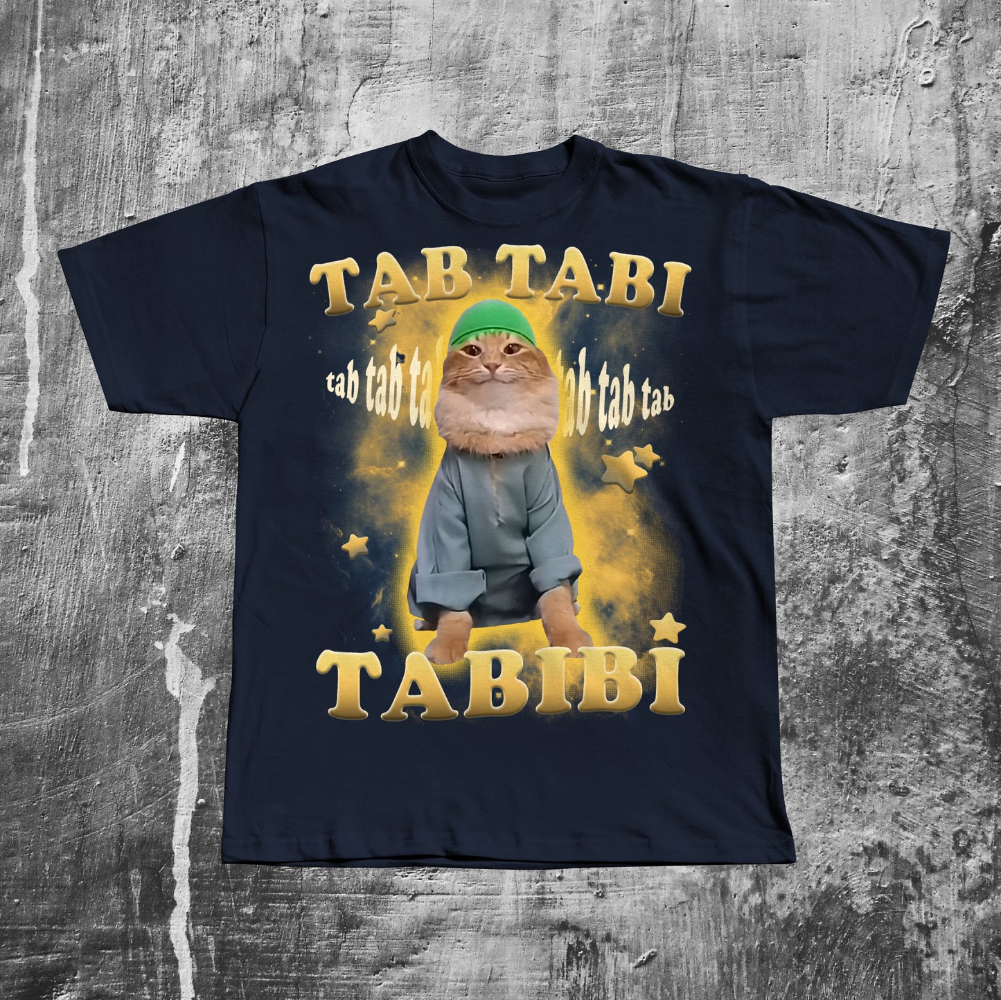Tab Tabi Tab Funny Halal Cat Meme T-shirt