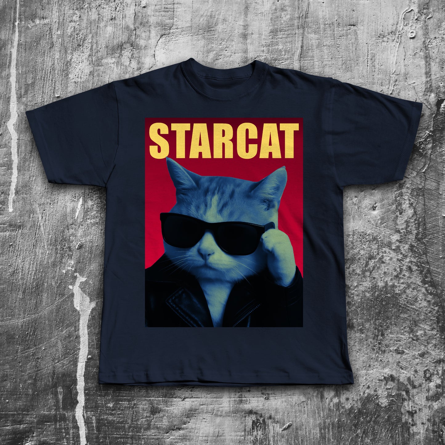 Starcat Funny Cat T-shirt, Parody Shirt, Stupid Tee